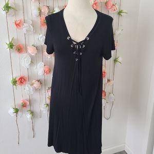 Black tunic dress